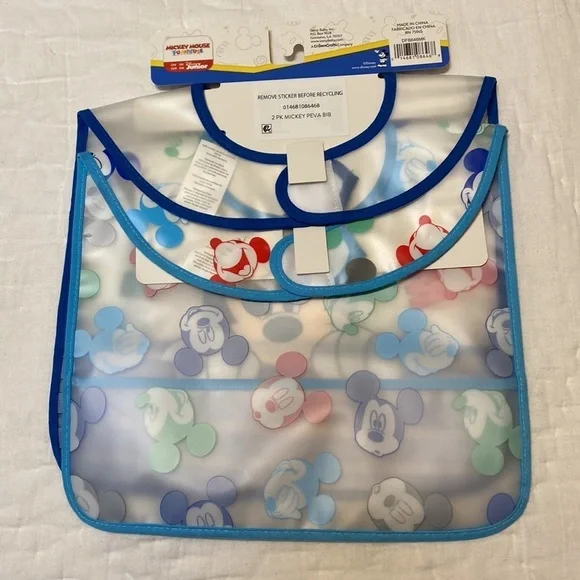 NEW 2 baby bibs my Mickey Mouse Disney Junior - Picture 3 of 4